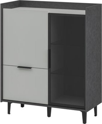 Тумба Elva Эссен NEM04T-1D1V1S-930/400/1110 (29) (металл бруклин/лунный камень)