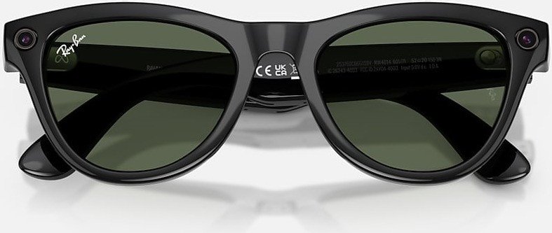 Умные очки Ray-Ban Skyler Gen 2 RW4014 (глянцевый черный/прозрачный/зеленый)