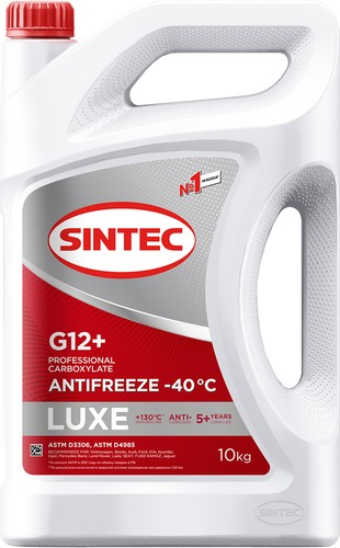 Антифриз Sintec Luxe G12+ (10кг, красный)
