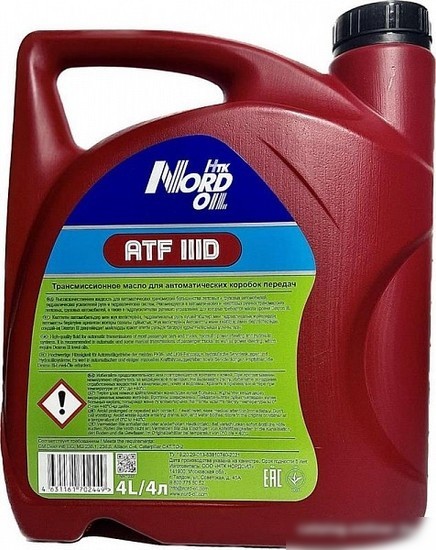Трансмиссионное масло Nord Oil АТF III 4л