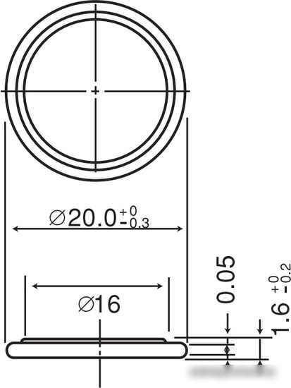 Батарейки Panasonic CR2016 CR-2016EL/1B