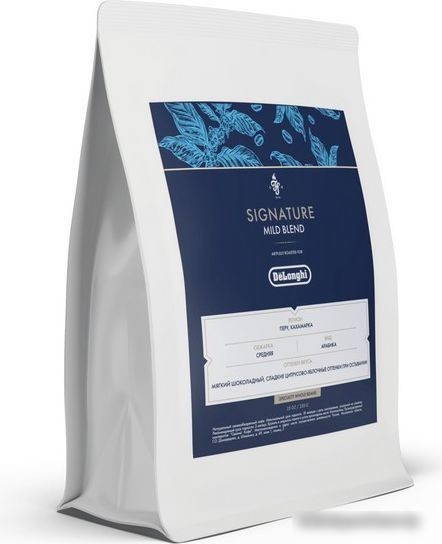 Кофе DeLonghi Signature Mild Blend зерновой 250 г