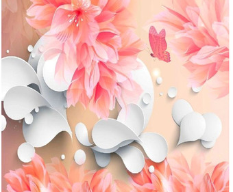 Фотообои Citydecor Цветочный декор 3 3D 300x254