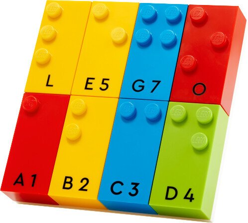 Конструктор LEGO Braille Bricks 30711 Игра с кубиками Брайля