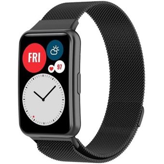 Браслет Rumi Milanese loop металлический для Huawei Watch FIT, Watch FIT Elegant (черный)