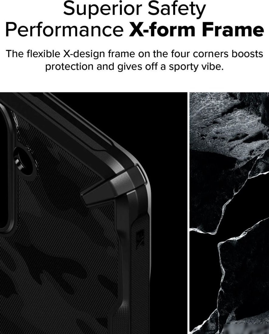 Чехол для телефона Ringke Fusion X для Galaxy S25 Camo Black