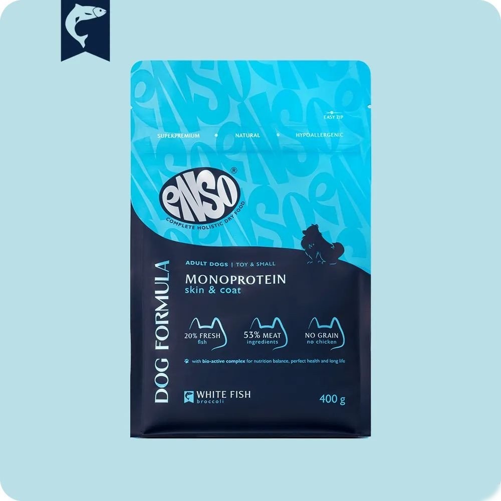 Сухой корм для собак Enso DF Monoprotein белая рыба брокколи 020/251222 1.5 кг