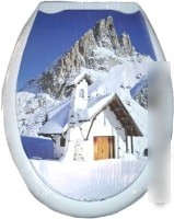 Сиденье для унитаза Europlast Дельфины 104-406-00 (жесткое)