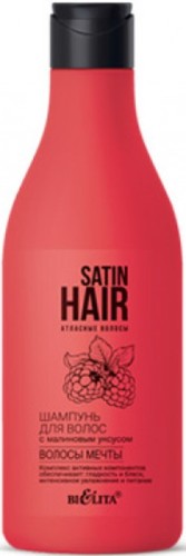 Шампунь Belita Satin Hair Атласные волосы С малиновым уксусом 500 мл