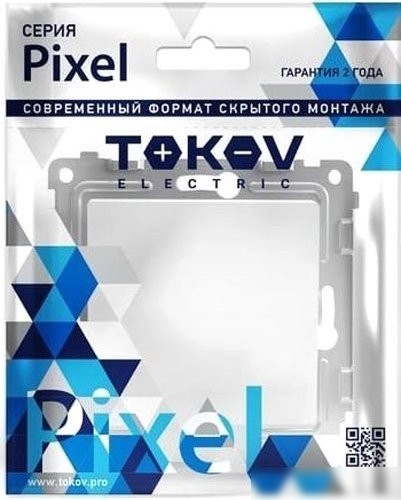 Выключатель проходной Tokov Electric Pixel TKE-PX-P1-C34 (айс)