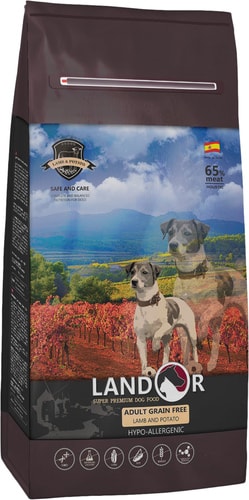 Сухой корм для собак Landor Adult Grain Free Lamb with Potato 3 кг