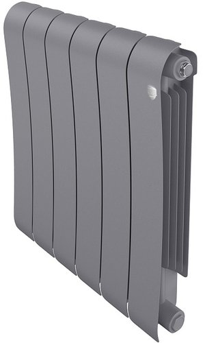 Биметаллический радиатор Royal Thermo Infinity 500 Silver Satin (6 секций)