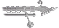 Карниз для штор Lm Decor Кения 023 2р гладкий 25/16мм (сатин, 3.2м)