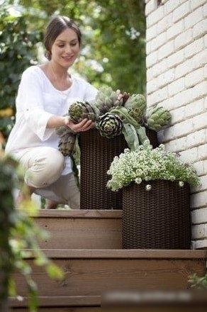 Кашпо Keter Cylinder Planter M 223941