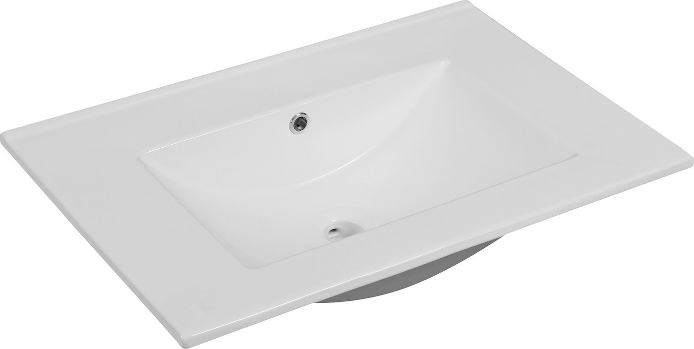 ЗОВ Тумба с умывальником Дион 80 D80LAFM7015MKV5-NVS80 (графит матовый)