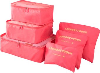 Органайзер для хранения ILikeGift Laundry pouch 133-019 (6шт, красный)