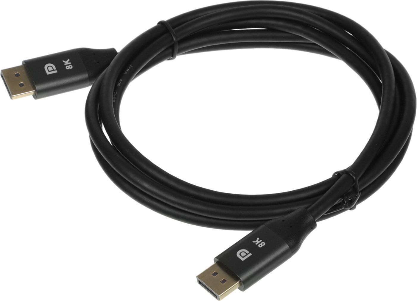 Кабель CACTUS CS-DP-DP-1.4-2 (2 м, черный)