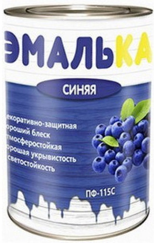 Краска Эмалька ПФ-115 С 0.9 л (синий)