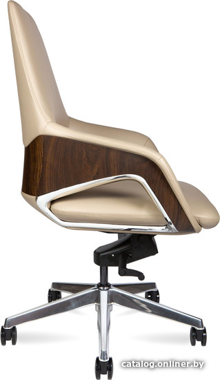 Кресло Norden Шопен LB FK 0005-B Beige Leather (кожа бежевая/алюминий)
