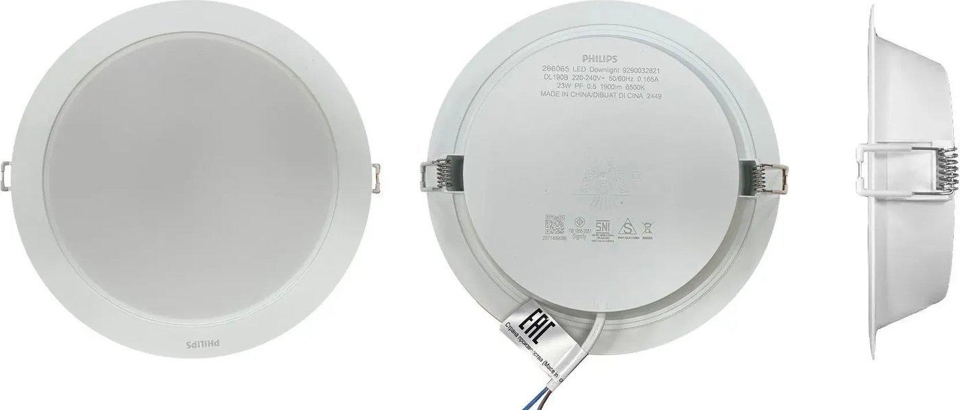 Точечный светильник Philips Eridani DL190B LED8 D125 10W 840 WH 929003281407