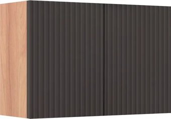 Runo Шкаф для ванной Соренто 60x30/Тренто 60x30 вертикаль (крафтовый дуб/графит)