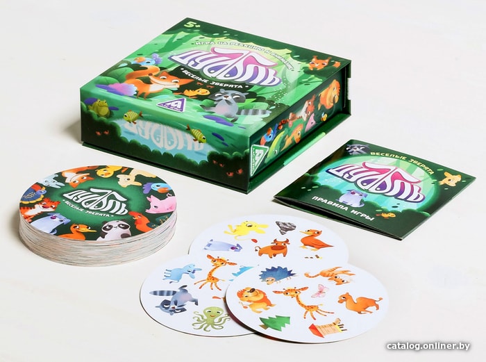 Настольная игра Лас Играс Дуббль. Веселые зверята 4622683