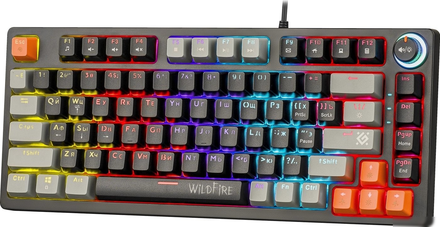 Клавиатура Defender Wildfire GK-213 (черный/серый)