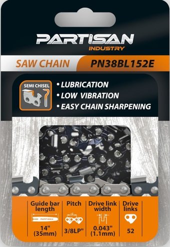 Цепь для пилы Partisan PN38BL152E