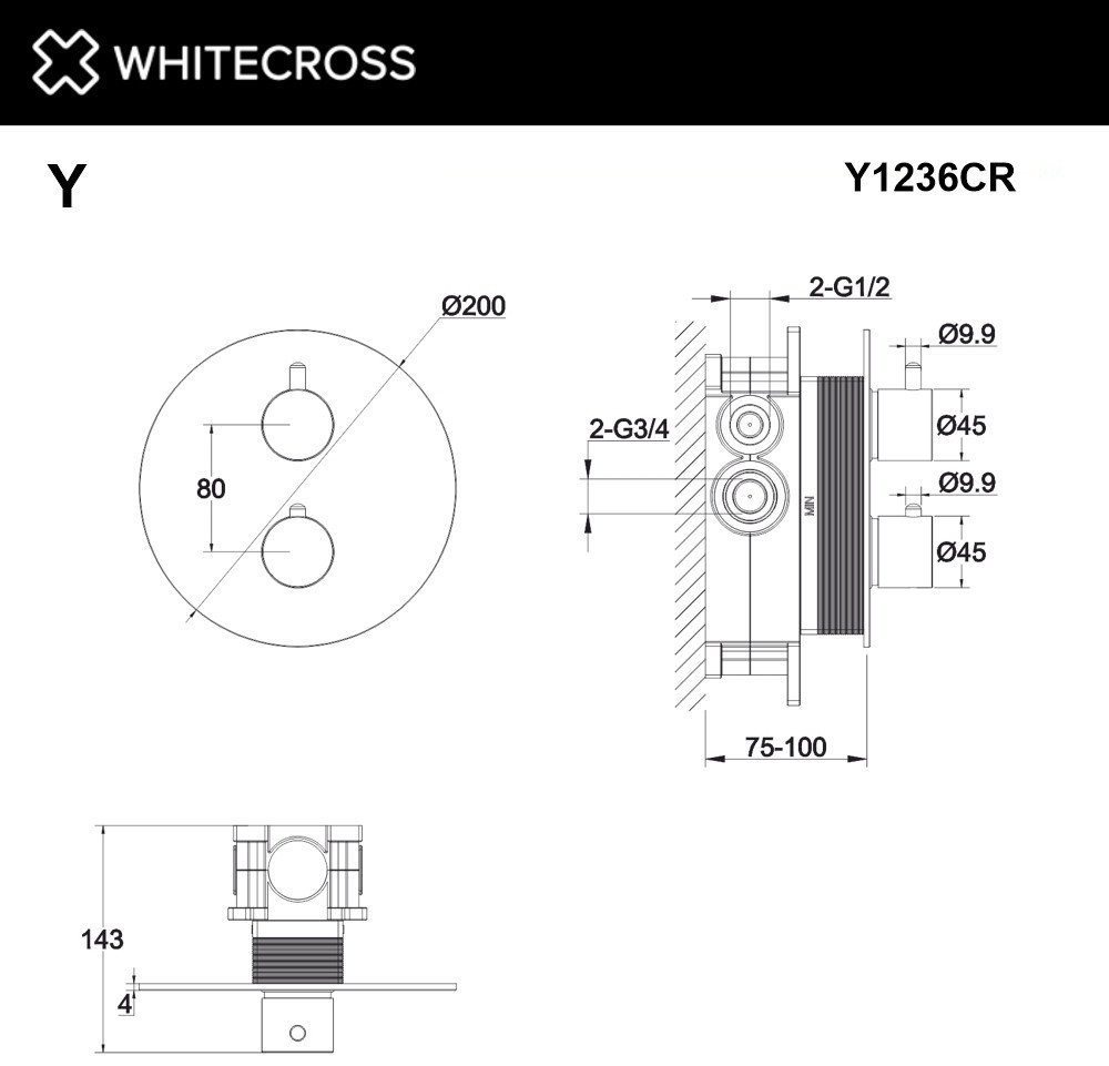 Смеситель Whitecross Y Y1236CR (хром)