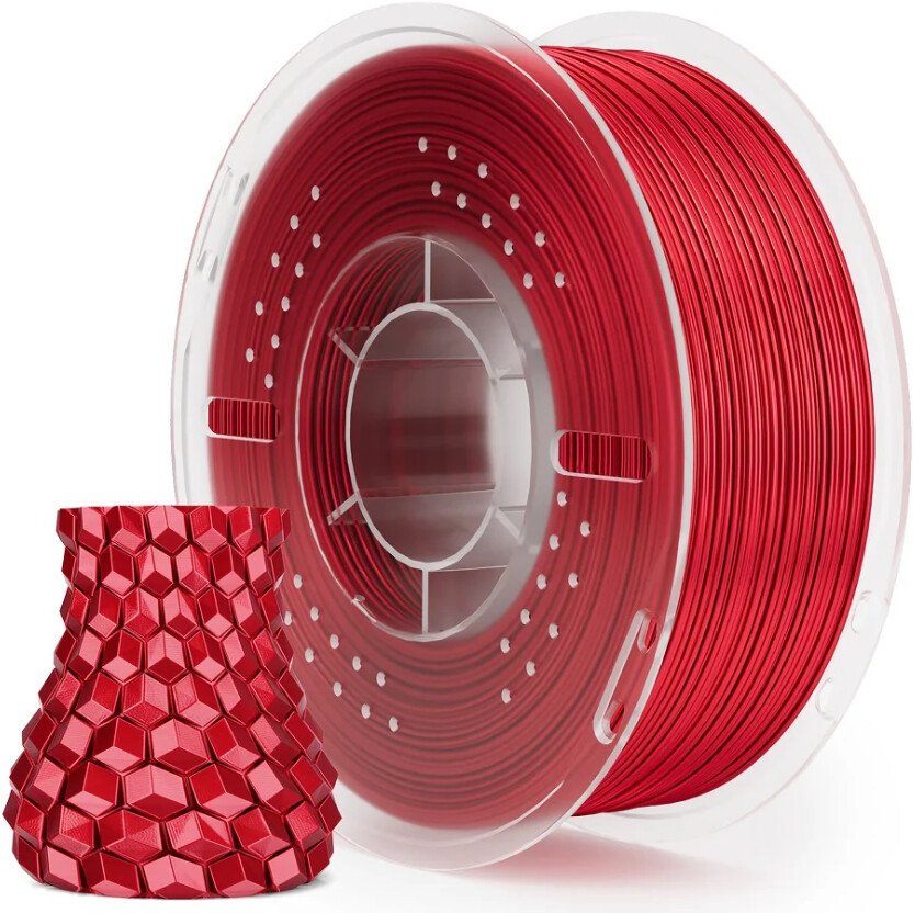 Филамент Elegoo PLA Silk (1.75 мм, 1 кг, истинно-красный шелк) Филамент Elegoo PLA Silk (1.75 мм, 1 кг, истинно-красный шелк)