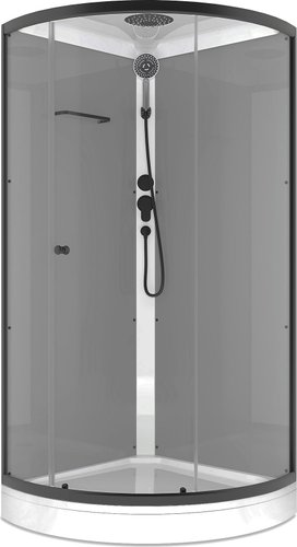 Душевая кабина Domani-Spa Simple 100x100 DS01Sm110LGrCl00.Gt-V1.2-Black