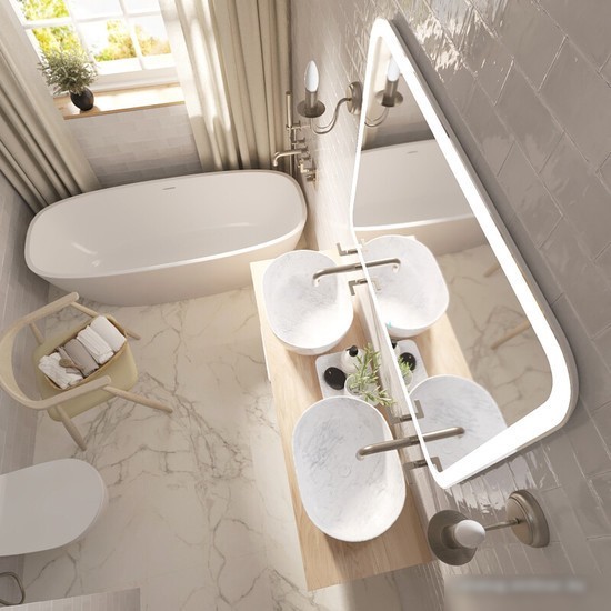 Mixline Зеркало Стив-2 548629 (с подсветкой)