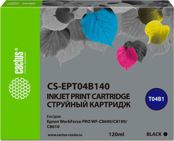 Картридж CACTUS CS-EPT04B140 (аналог Epson EPT04B140)