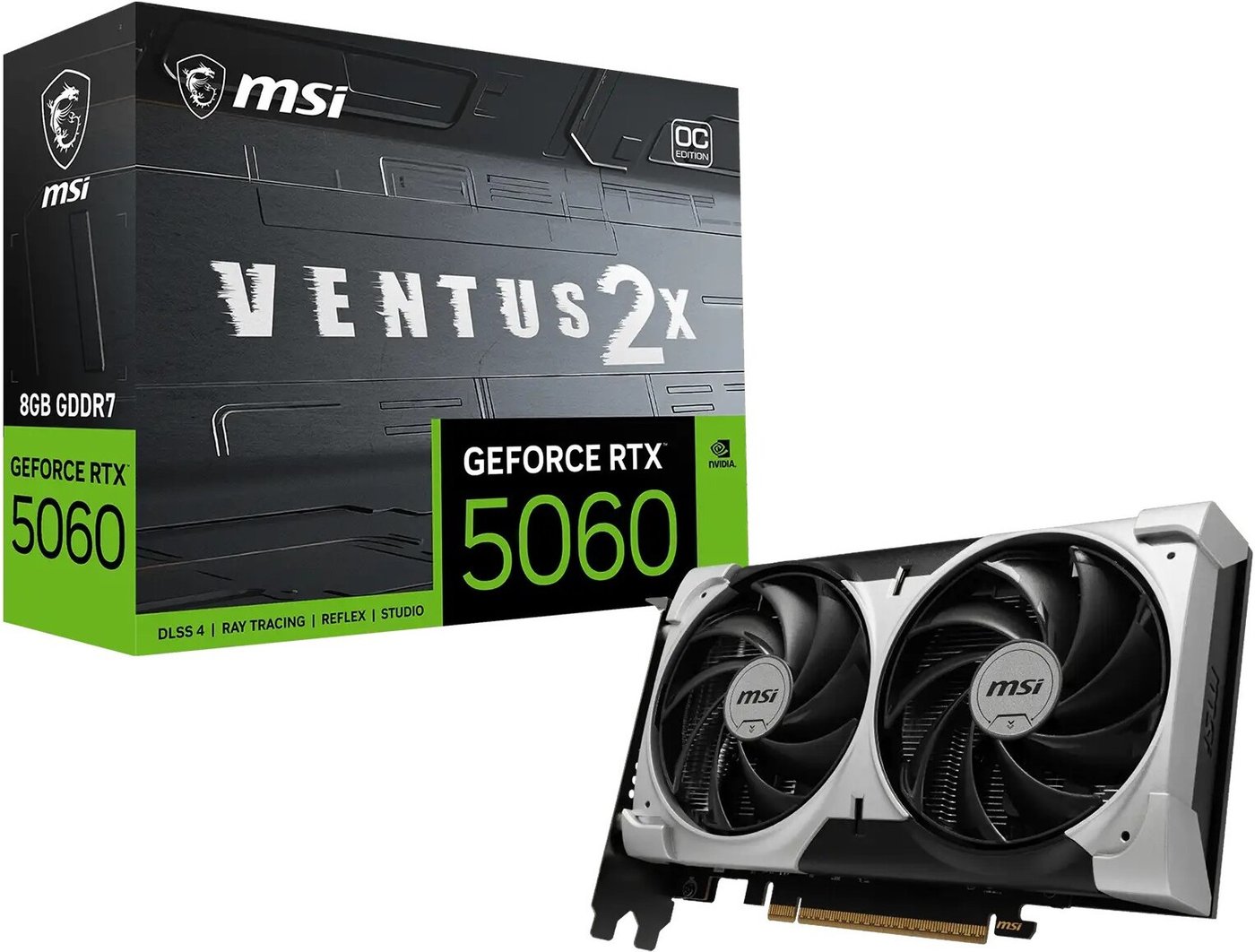Видеокарта MSI GeForce RTX 5060 8G Ventus 2X OC V1