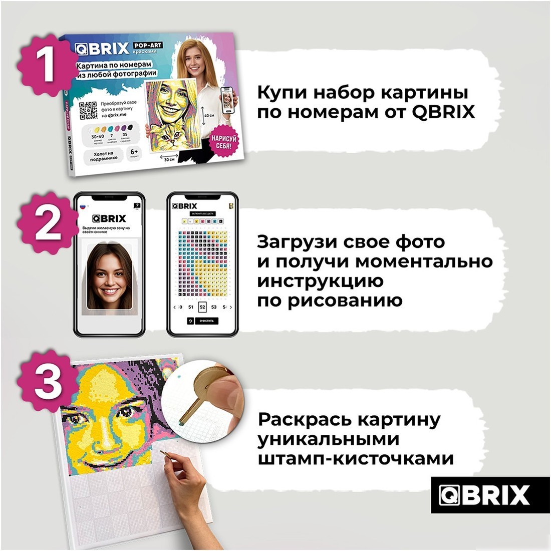 Картина по номерам QBRIX Pop-Art 40032