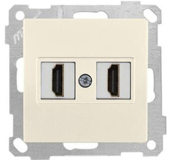 Розетка HDMI Mutlusan 2100-458-0102 (слоновая кость)