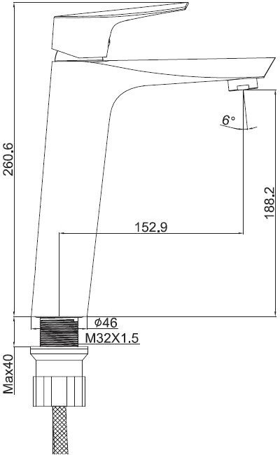 Смеситель Ekko EM1173-8
