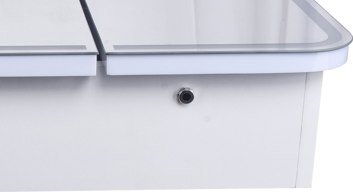 Symbolite Шкаф с зеркалом для ванной Каре 80x80 (с подсветкой, сенсор на зеркале)