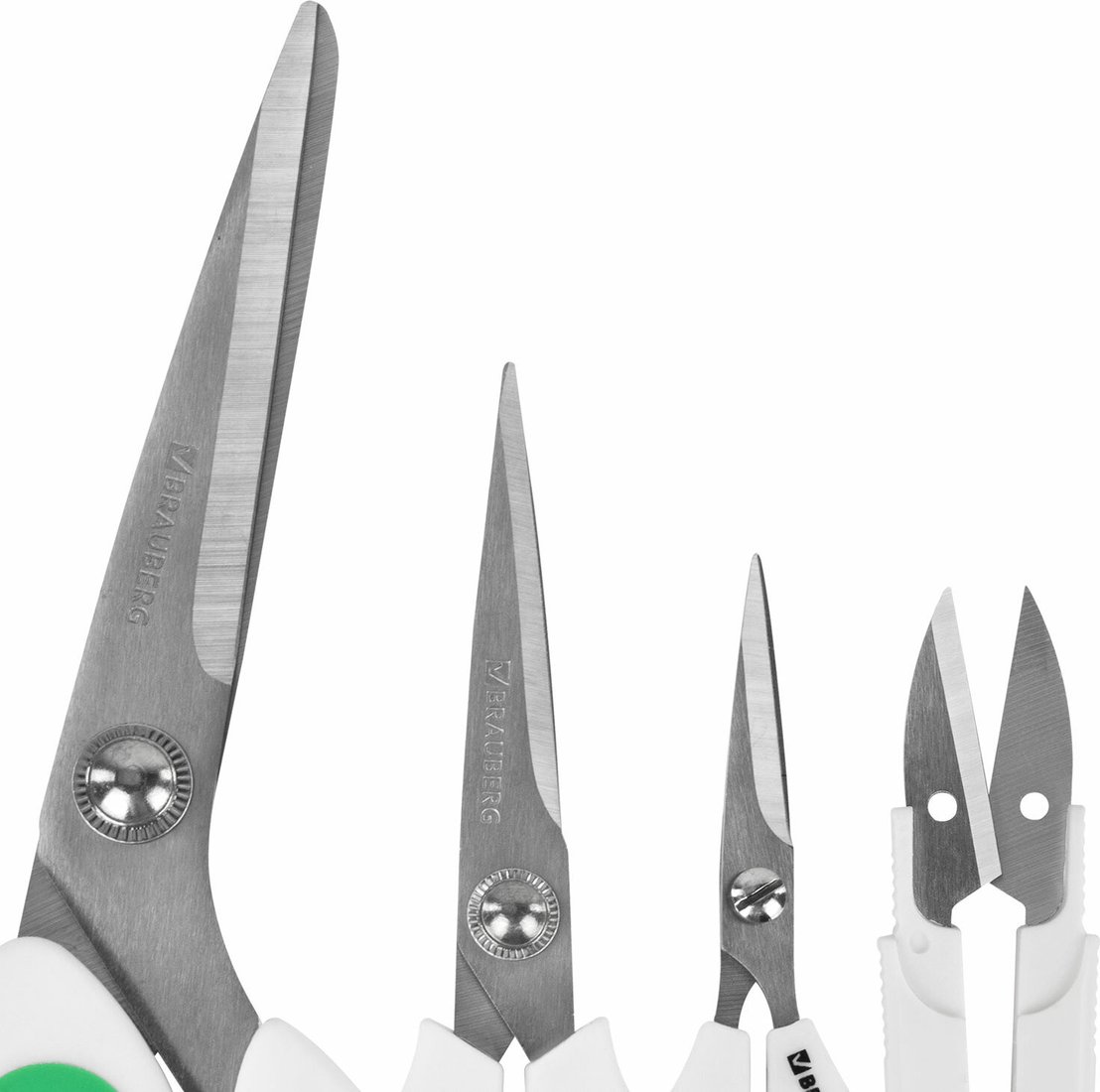 Набор ножниц канцелярских BRAUBERG 272982 (3шт)