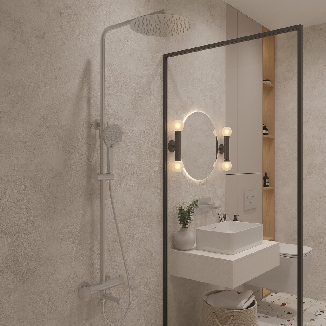 Душевая система Oliveeka OL-739902-CR
