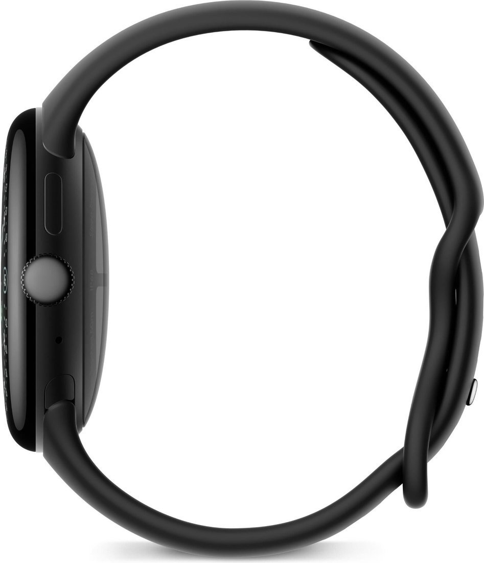 Умные часы Google Pixel Watch 4 41 мм (черный матовый/обсидиан, спортивный силиконовый ремешок)