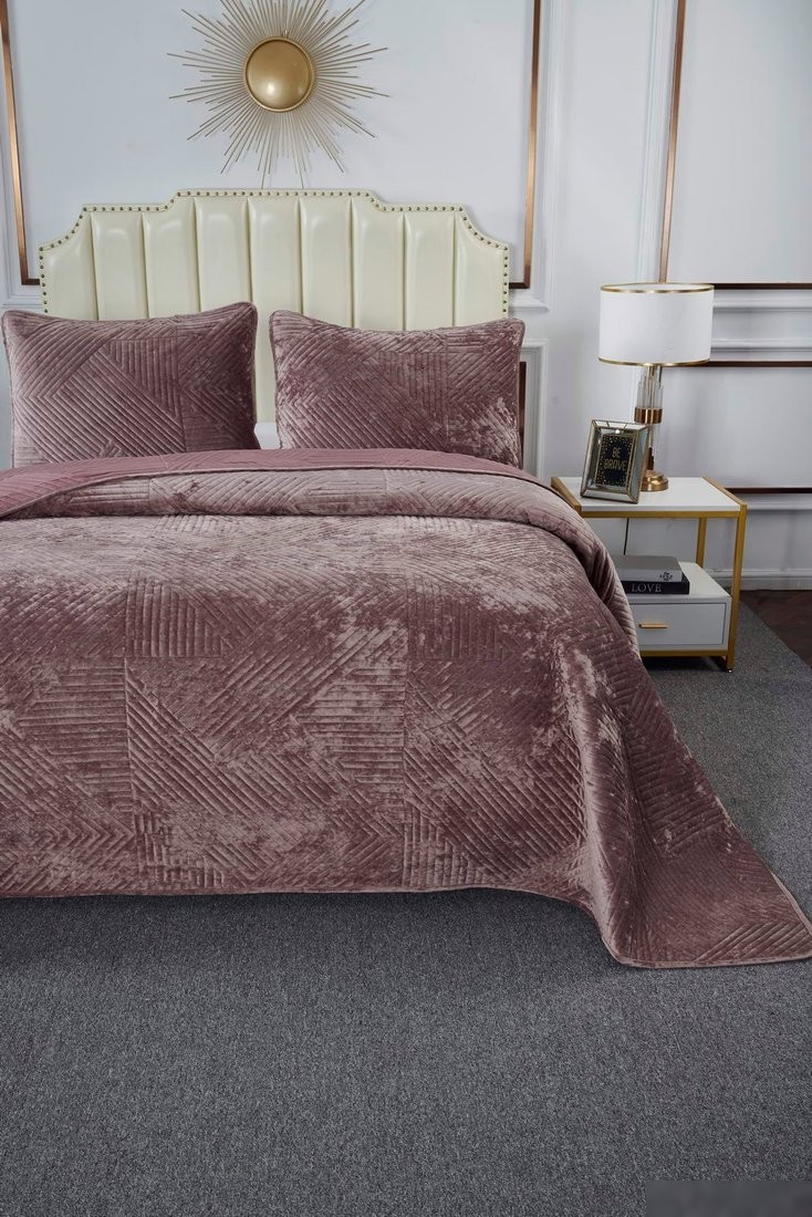 Набор текстиля для спальни Sofi De MarkO Патрисия 160x220 Пок-П-160x220пр1 (пепельная роза 1)
