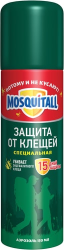 Аэрозоль от насекомых Mosquitall Защита от клещей 150 мл