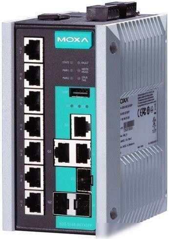 Управляемый коммутатор 2-го уровня Moxa EDS-510E-3GTXSFP-T