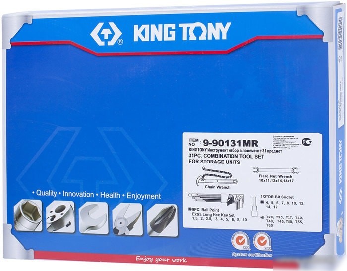 Универсальный набор инструментов King Tony 9-90131MR (31 предмет)