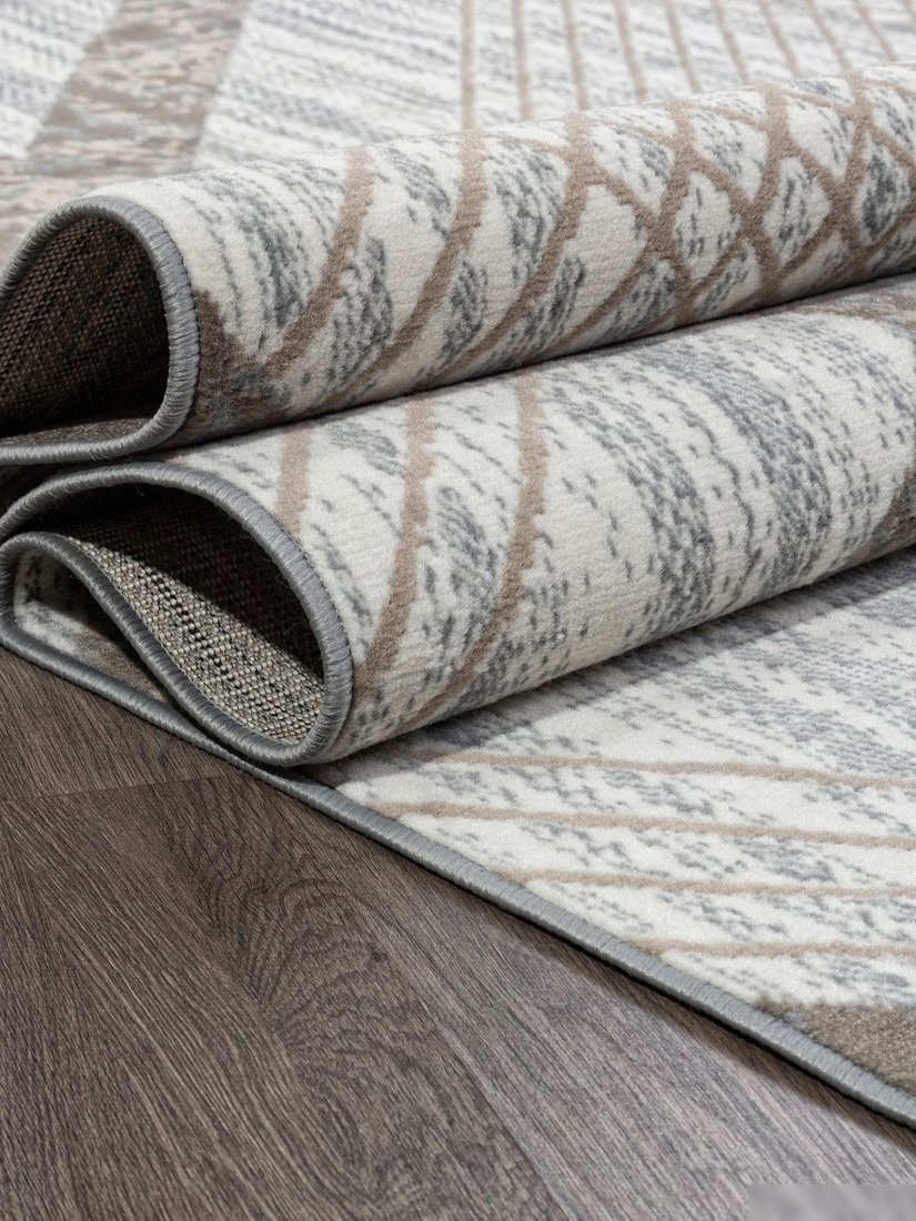 Ковер для жилой комнаты Merinos Sierra F351-STAN-CREAM-BLUE (3x4)