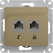 Розетка телефонная Schneider Electric Glossa GSL000485 (титан)