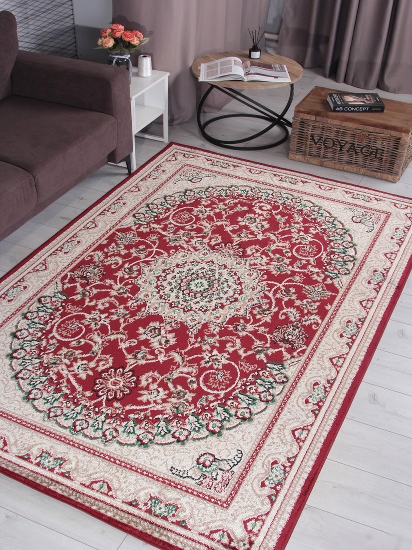 Ковер для жилой комнаты Merinos Darga F672-STAN-RED-CREAM (2x5)