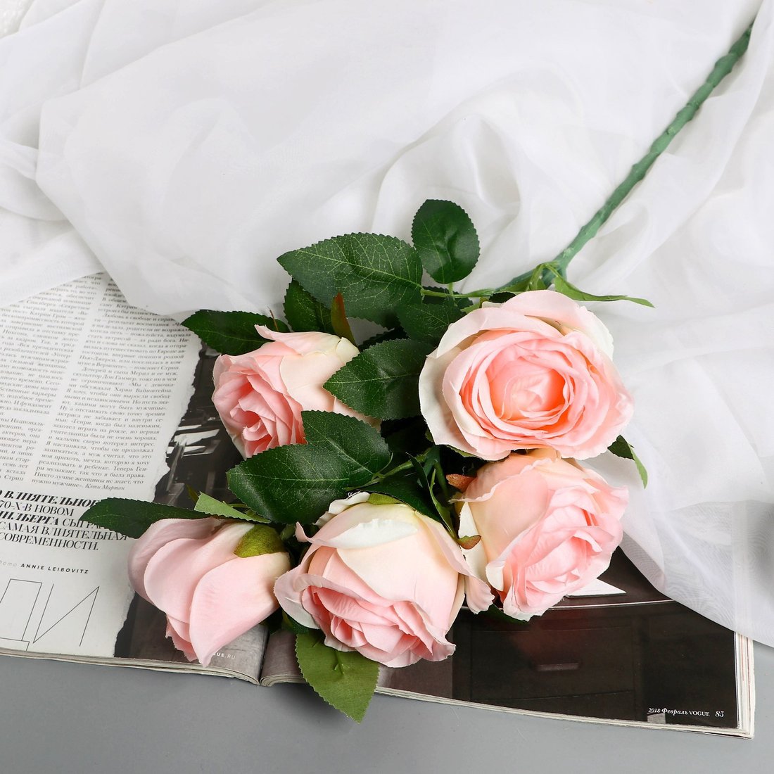 Искусственный цветок Poetry in flowers Роза Триза 10104928