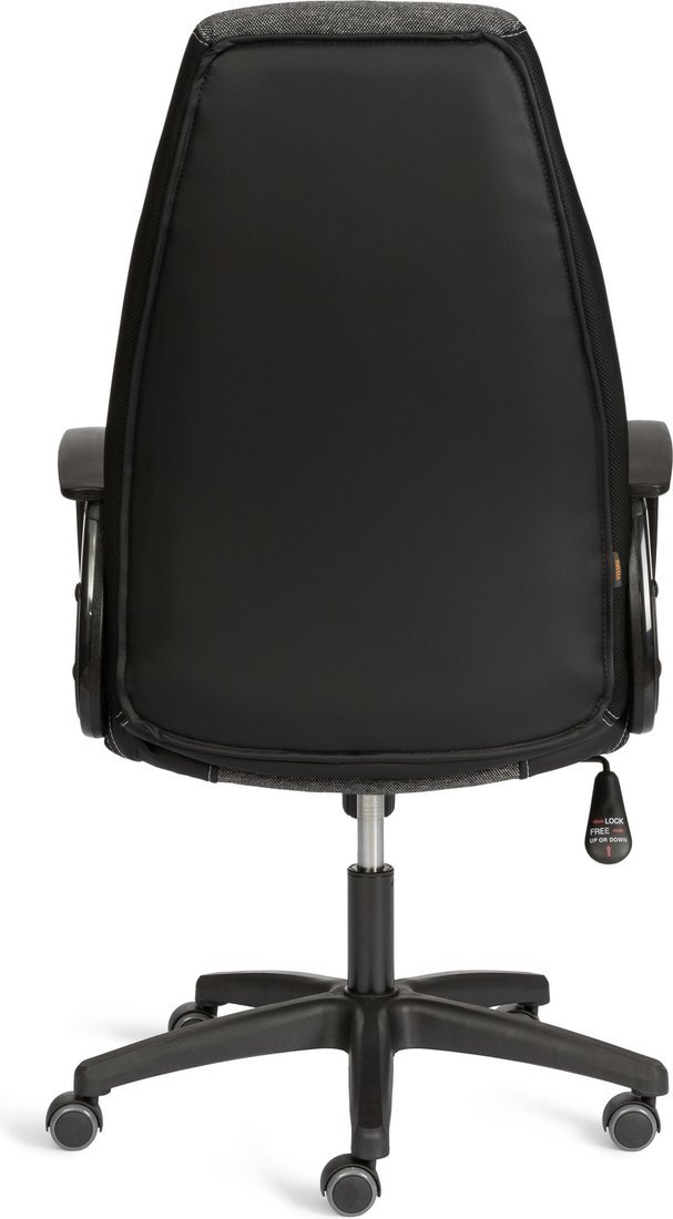 Офисное кресло TetChair Inter 24 кожзам/ткань (черный/серый, 36-6/207/TW-12/TW-11)